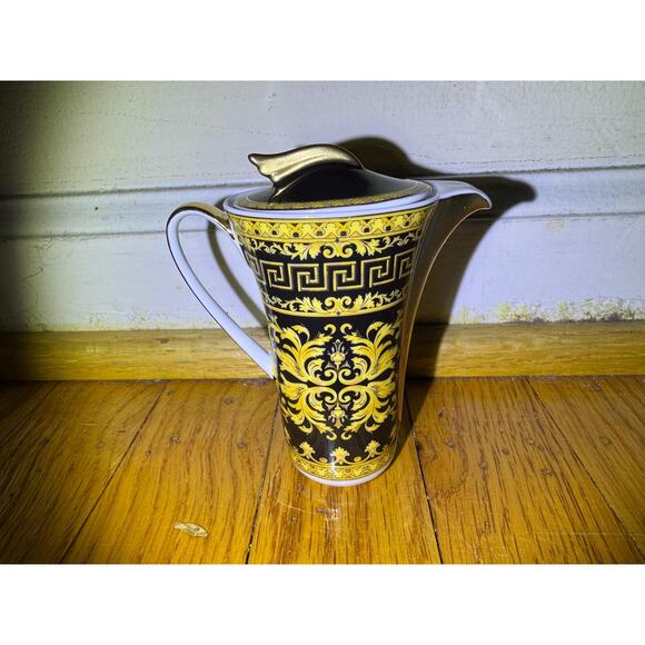 Vintage Versace Rosenthal Floralia Gold Creamer - Picture 3 of 8